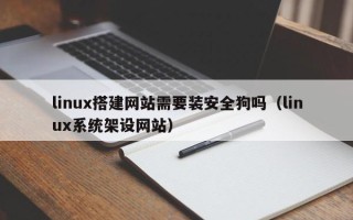 沈阳linux搭建网站需要装安全狗吗（linux系统架设网站）